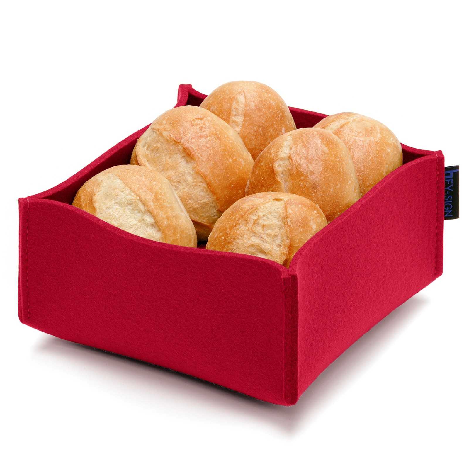 Silkwish Brotkorb Aus Baumwolle - Einzugsgeschenk Mit Glücksaufdruck 38x22x16cm